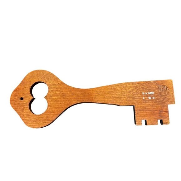 Vintage Cornwall Skeleton Key Hooks Holder Wood Handmade Wall Decor Holder 13" - Picture 7 of 11